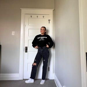 Abercrombie & Fitch Black Dad Jean Sz 25 Short